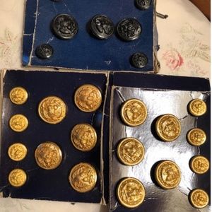 Vintage World War II Navy buttons